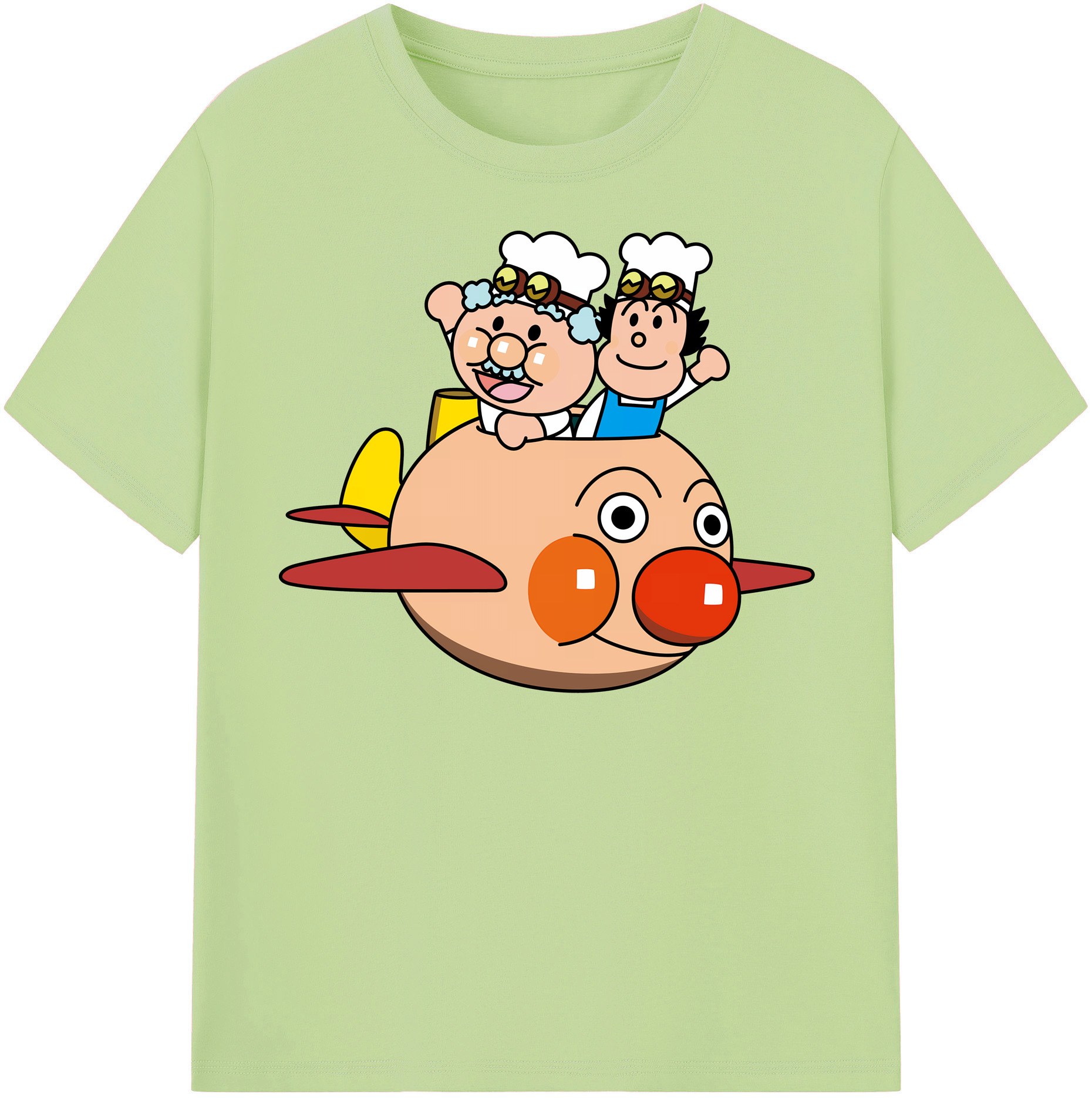（画像用） アンパンマン Anpanman 綿100％半袖Tシャツ（フロントプリント）